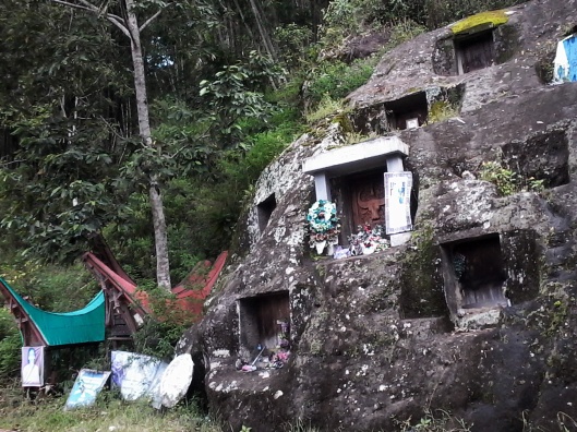 Kuburan batu di pinggir jalan Batutumonga